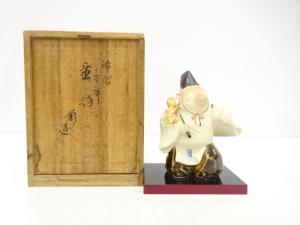 伊東陶山造　神猿春舞　置物